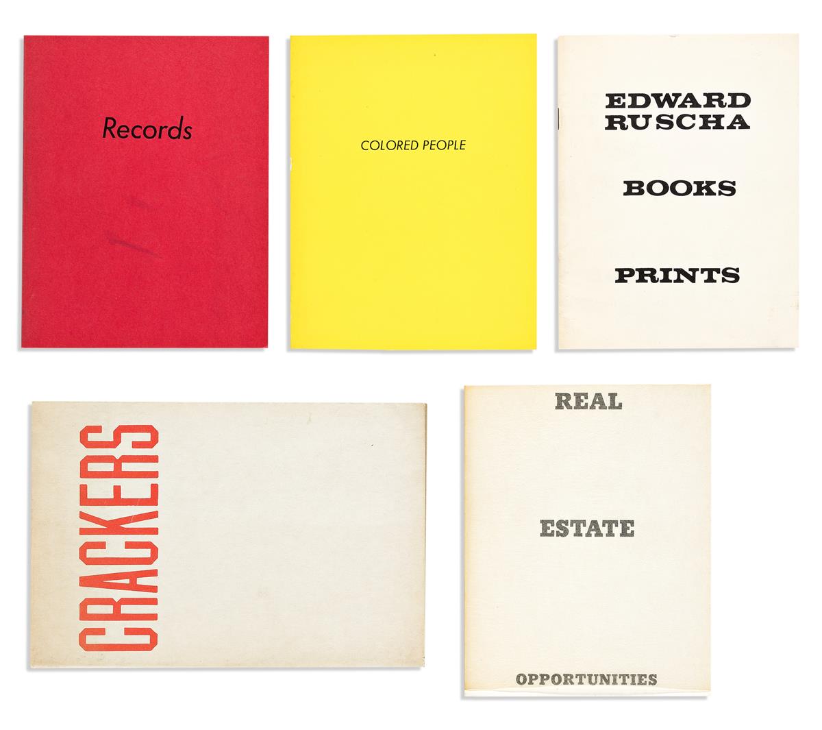RUSCHA, EDWARD. Group of 4 First editions.